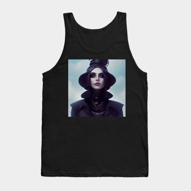 Cynical Steamgoth Woman Tank Top by The Multiverse is Female